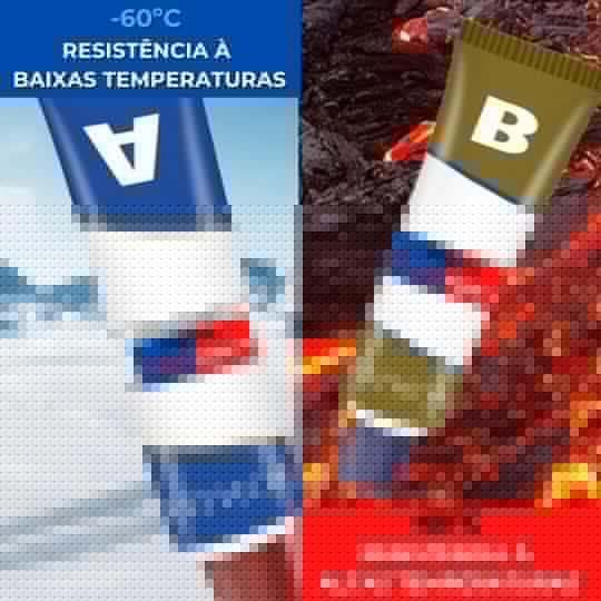 Solda Fusão Fria LP: Reparador Profissional Super Resistente e de Secagem Rápida