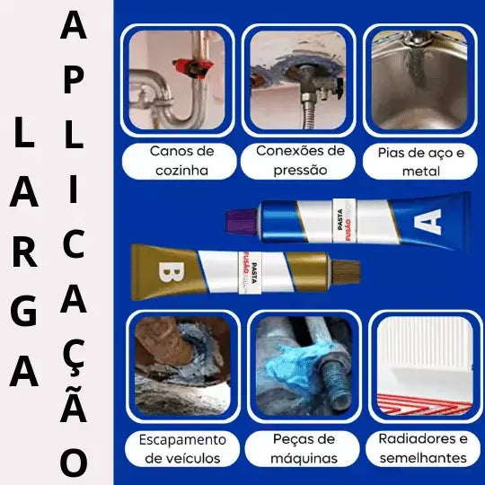 Solda FusãoFria™: Reparador Profissional Super Resistente + Pague1 LEVE 2