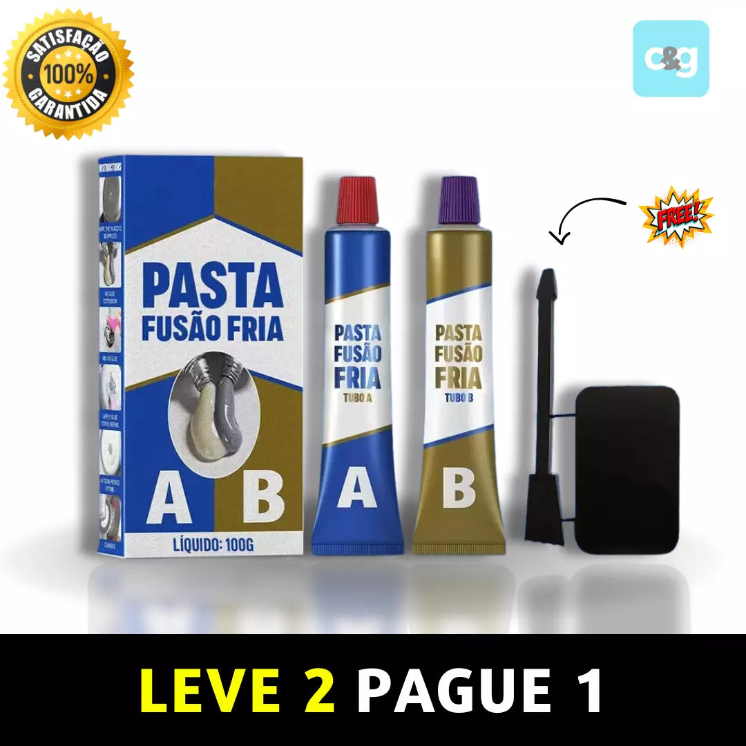 Solda Fusão Fria:  Super Resistente + LEVE 2 Pague 1 - SOMENTE HOJE
