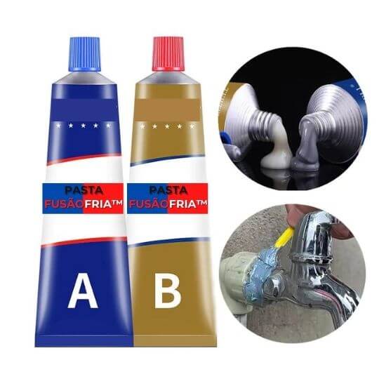 Solda Fusão Fria LP: Reparador Profissional Super Resistente e de Secagem Rápida