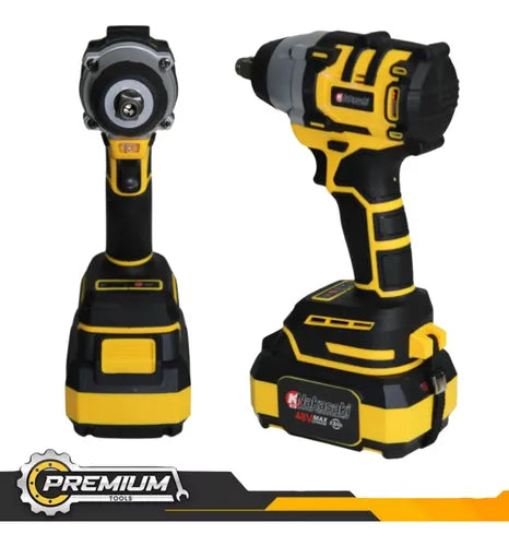 Chave De Impacto 48v Profissional 620Nm Maleta 35 Peças