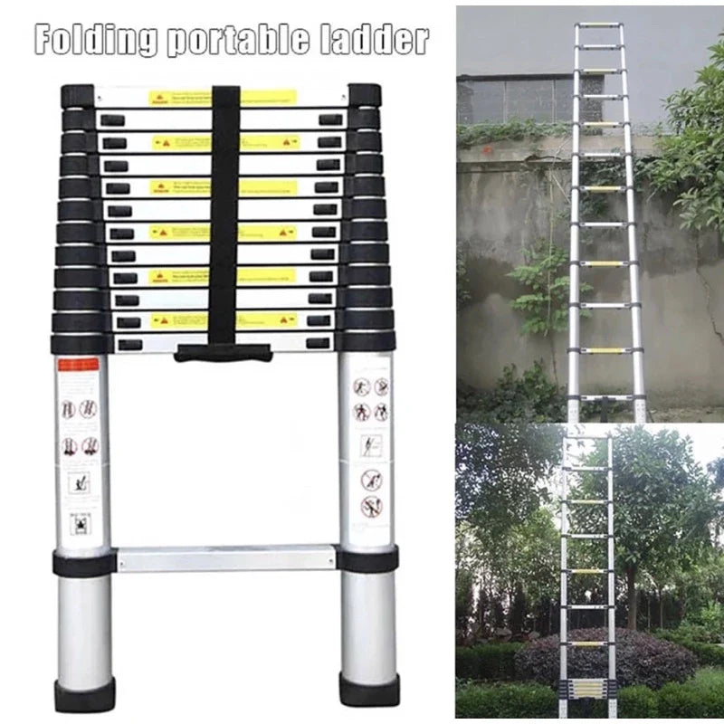 Escada Telescopica De Aluminio 5 Metros 13 Degraus
