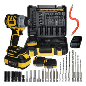 Chave De Impacto 48v Profissional 620Nm Maleta 35 Peças